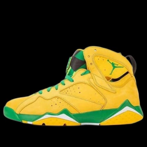 Air Jordan 7 Oregon Ducks PE 'Yellow Green'