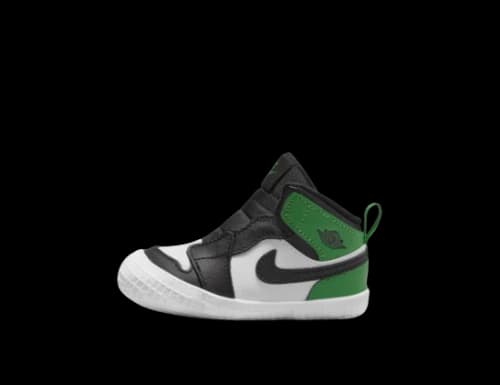 Air Jordan 1 Crib Bootie Black Green TD