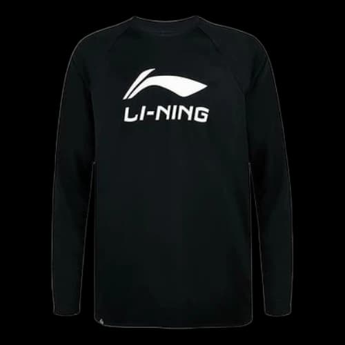 Li-Ning Badminton Series Quick Dry Sports Round Neck Top 'Black'