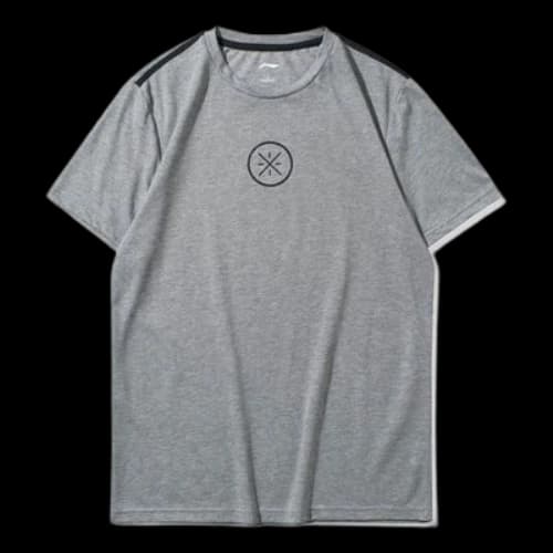 Li-Ning way of wade Wade Series Logo Minimalistic Short Sleeve Gray