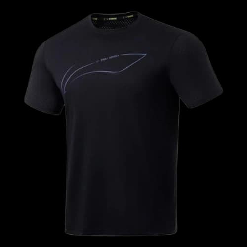 Li-Ning Logo Running T-shirt 'Black'