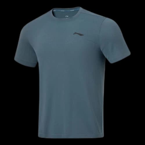 Li-Ning Logo Running T-shirt 'Blue'