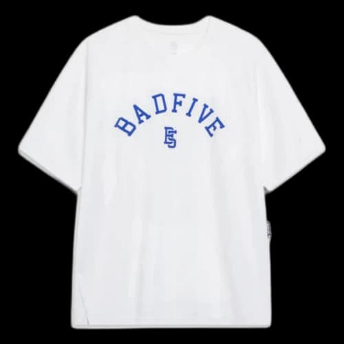 Li-Ning BadFive Logo T-shirt 'White Blue'