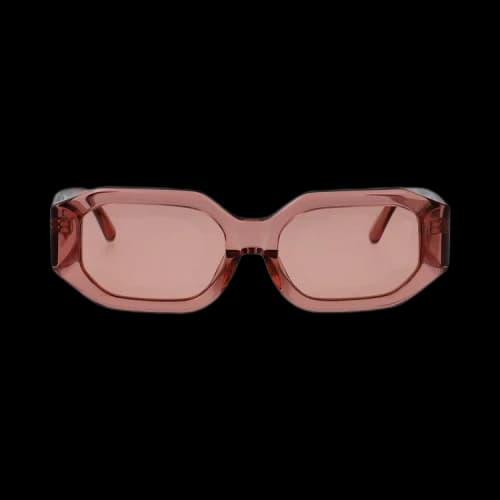 The Attico Blake Sunglasses 'Peach/Silver'