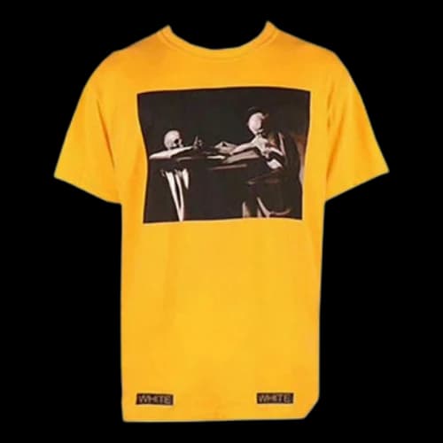 Off-White Unisex SS21 Co Virgil Ablo Ow Tee Yellow