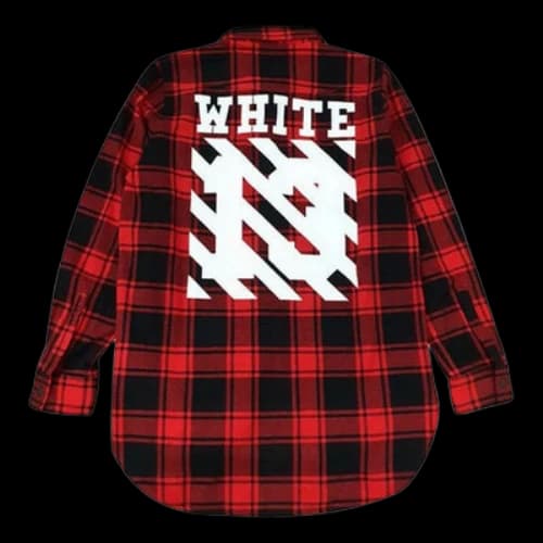 Off-White C/O VIRGIL 14SS Shirt Unisex BlackRed