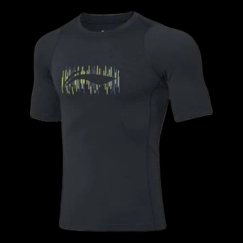 Li-Ning Printing Training Short Sleeve 'Black'