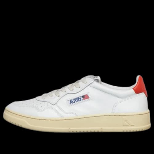 Autry Medalist Leather Low 'White Orange'
