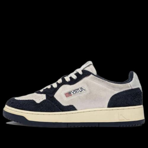 AUTRY Two Tone Medalist Low Goatskin 'Black White'