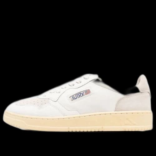 AUTRY Medalist Low Suede and Leather 'White Cream'