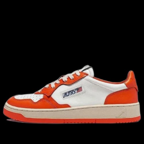 AUTRY Medalist Low Bicolor 'White Orange'