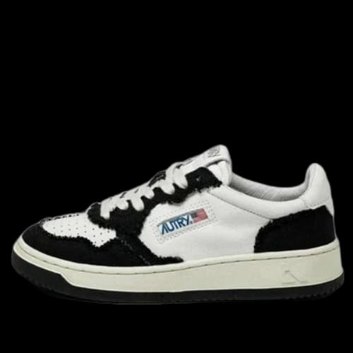 AUTRY Medalist Canvas-Panelled 'White Black' (Women's)