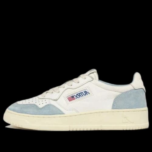 AUTRY Medalist Low Goatskin and Suede 'Light Blue' (Women's)