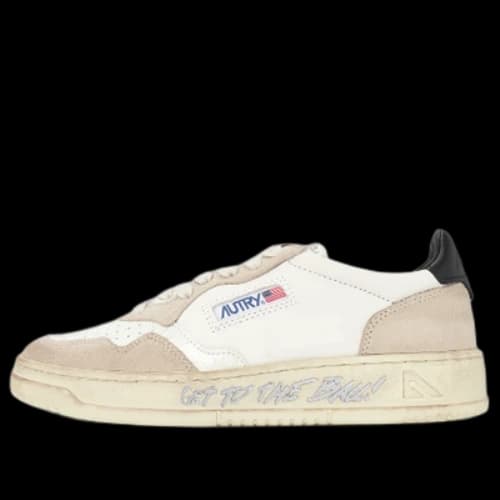 Autry Medalist Low Lettering 'Get To The Ball - White Suede' (Women's)