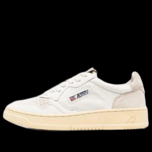 AUTRY Medalist Leather and Suede 'White Sand' (Women's)