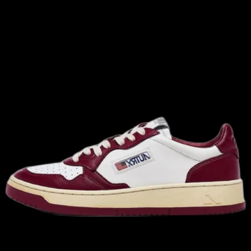 AUTRY Medalist Low Top Bicolor 'White Burgundy' (Women's)