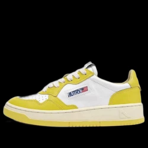 AUTRY Medalist Low Top Bicolor 'White Yellow' (Women's)