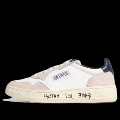 AUTRY Medalist Low Leather and Suede 'White Beige' (Women's)