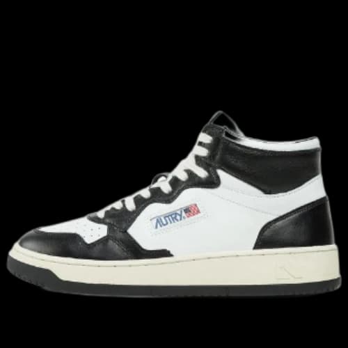 Autry Medalist Mid 'White Black'