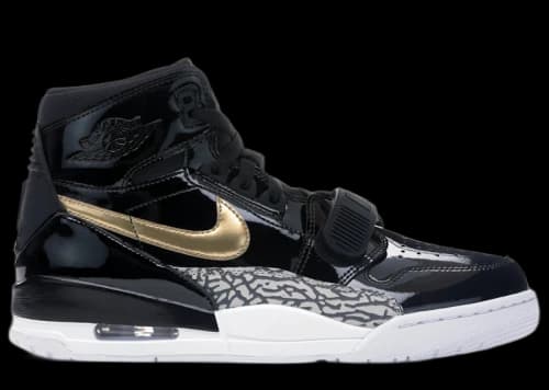 Jordan Legacy 312 Black Gold Patent