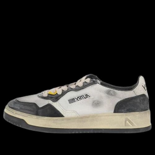 Autry Low Super Vintage Mesh Sneakers 'White Black'