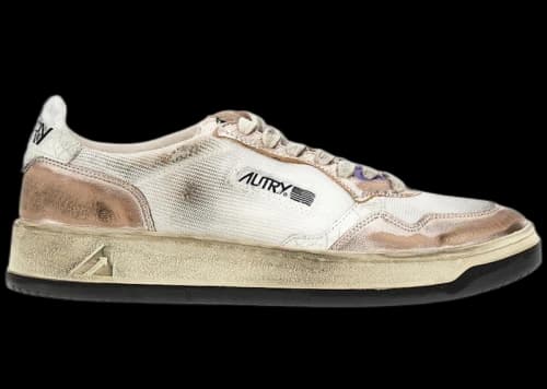 Autry Medalist White Pink Suede