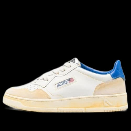 Autry Medalist Low Super Vintage Sneakers 'White Blue'