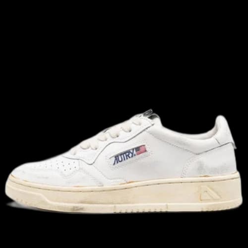Autry Medalist Super Vintage Low Leather Sneaker 'White' (Women's)