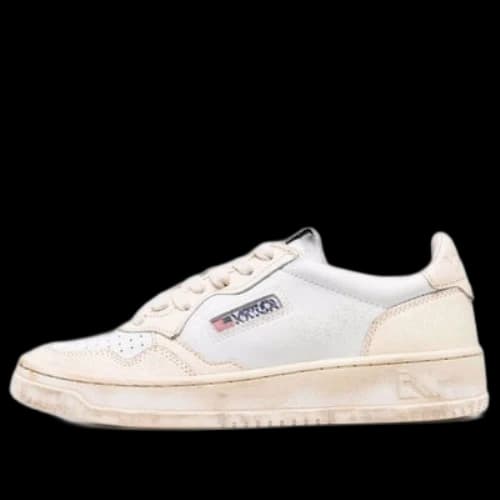Autry Medalist Super Vintage Leather Low Sneakers 'White' (Women's)