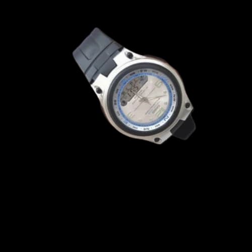 CASIO SilverBlack Analog/Digital Combo