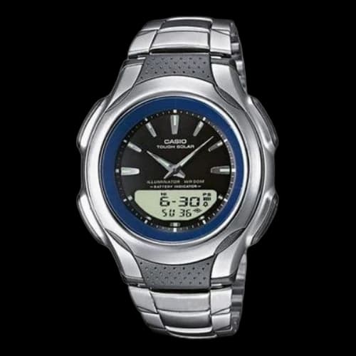 CASIO Sports 50m Waterproof Date Display Quartz Stainless Steel Strap Watch Mens Analog/Digital Combo