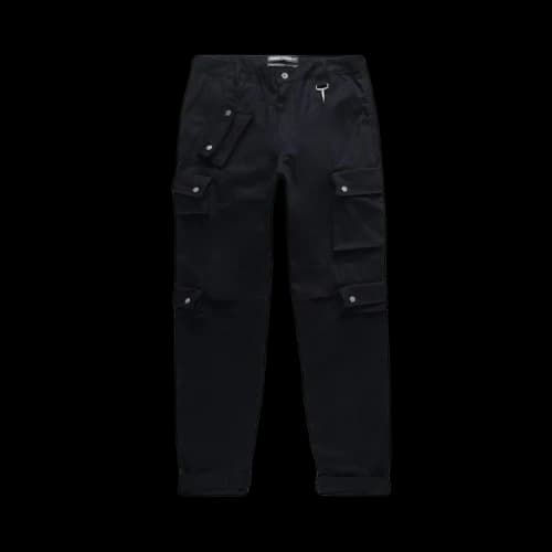 Reese Cooper Herringbone Cargo Pant 'Black'