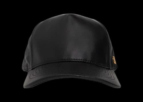 AMIRI MA Pin Full Leather Hat Black