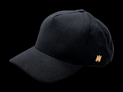 AMIRI MA Pin Full Wool Cap Black