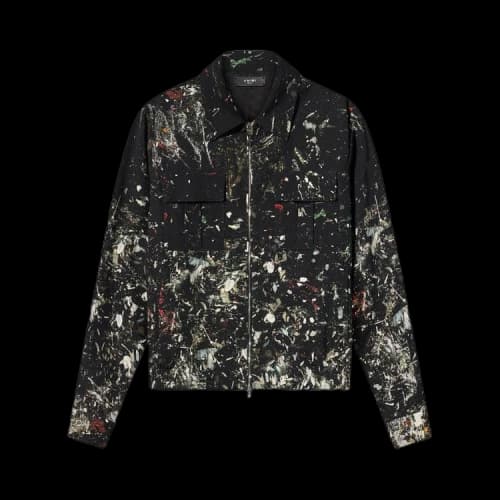 Amiri Paint Splatter Blouson 'Black'