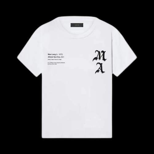 AMIRI x Wes Lang Checker Skull Tee White
