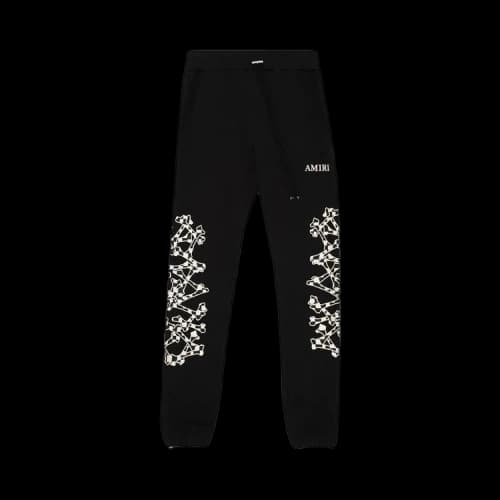 Amiri Checkered Bones Sweatpant 'Black'