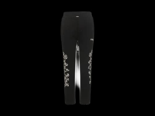 AMIRI Checkered Bones Sweatpants Black