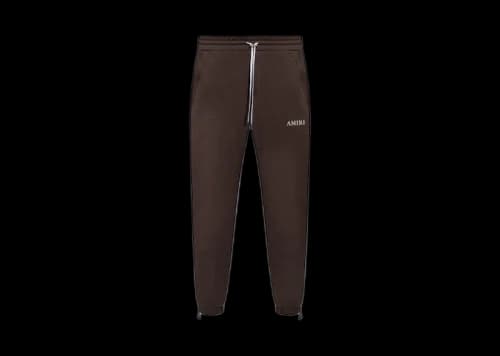 AMIRI Puff Logo Sweatpants Brown