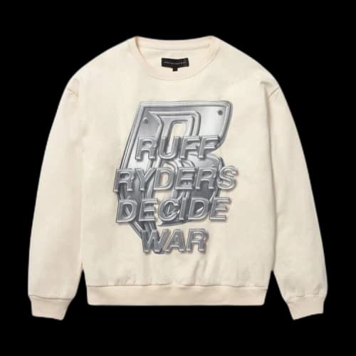 Who Decides War Ruff Ryders Crewneck 'Ivory'