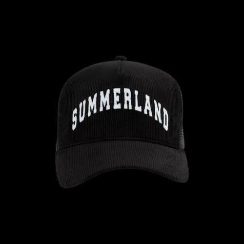 Nahmias Summerland Corduroy Trucker Hat 'Black'