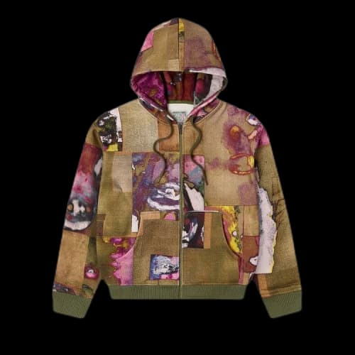 KidSuper Face Collage Heavyweight Zip Up Hoodie 'Multicolor'