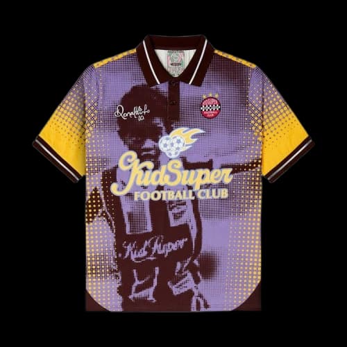 KidSuper x Ronaldinho Soccer Jersey 'Brown/Yellow'