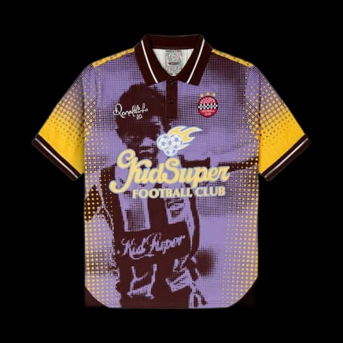 KidSuper x Ronaldinho Soccer Jersey 'Brown/Yellow'