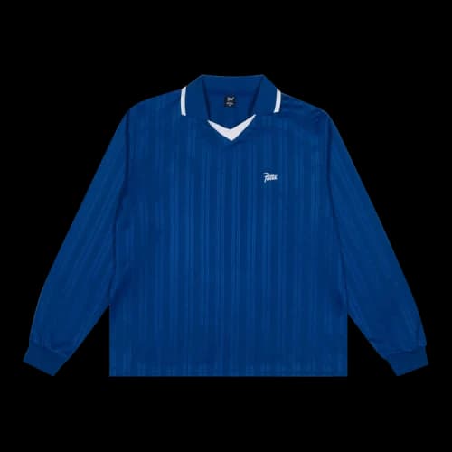 Patta Jacquard Striped Long-Sleeve Jersey 'Blue'