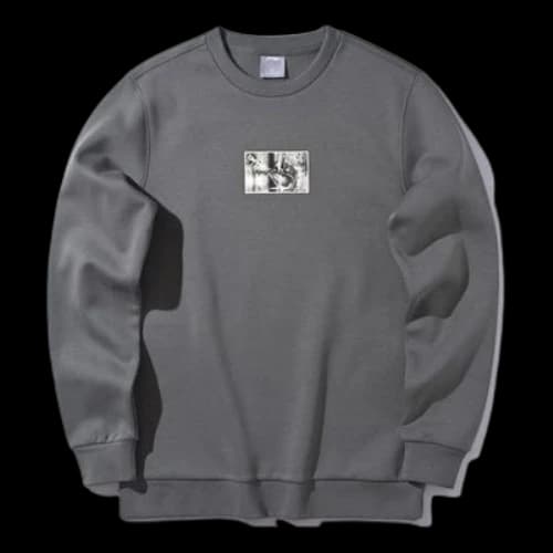 Li-Ning Sports Fashion Series Fleece Lined Stay Warm Pullover Gray