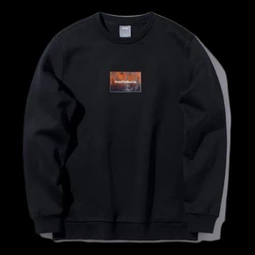 Li-Ning Sports Fashion Series Fleece Lined Stay Warm Pullover Black