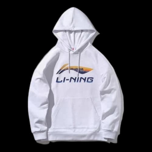 Li-Ning New York Fashion Week Classic logo Printing Couple Style Hoodie 'White'