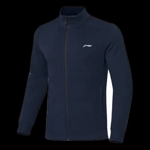 Li-Ning Solid Color Zipper Stand Collar Jacket 'Navy'