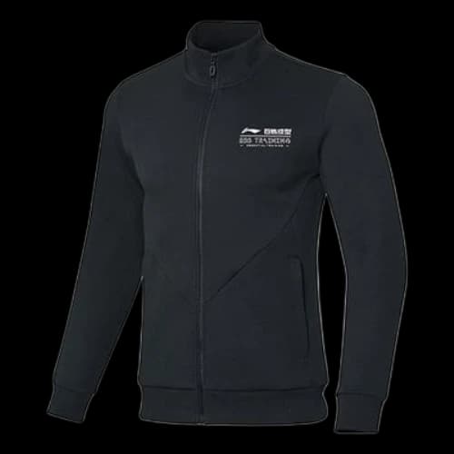 Li-Ning Athleisure Casual Sports Cardigan Stand Collar Jacket 'Black'